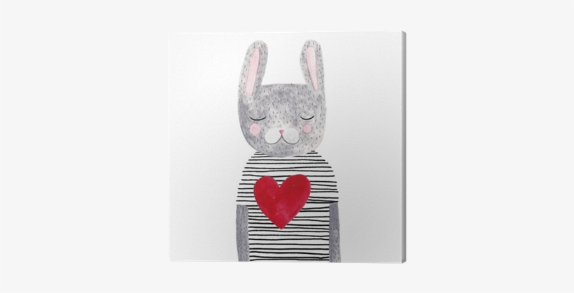 Really Nice Things Lienzo Rabbit Multicolor 70x50x2,5, transparent png download
