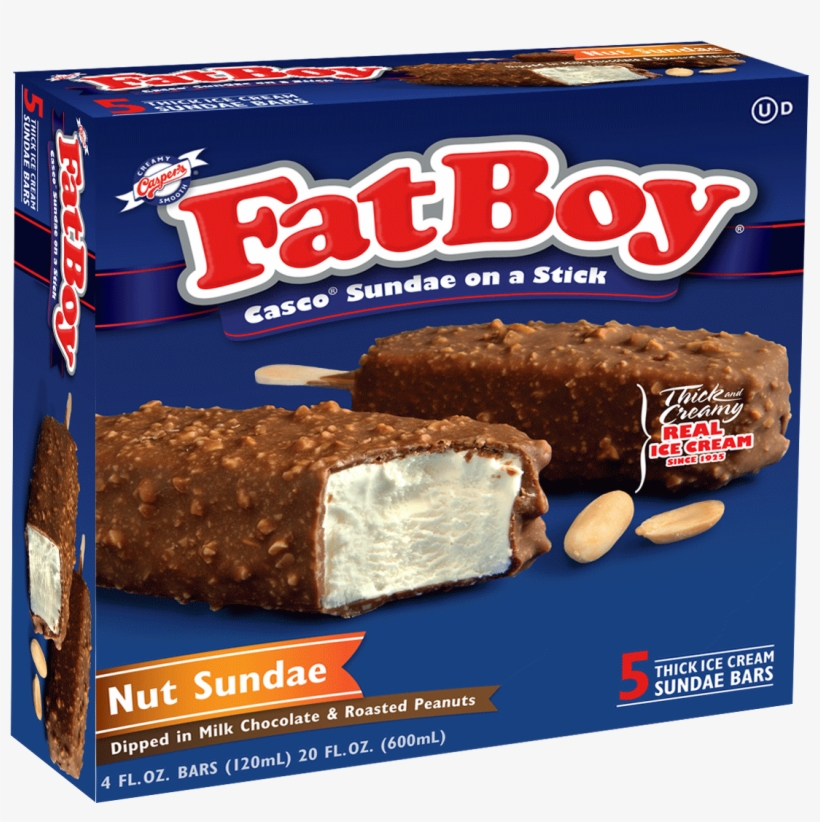 Vanilla Nut Sundae Casco® - Fat Boy Ice Cream Nut Sundae, transparent png download