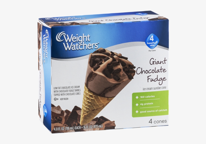 Weight Watchers Ice Cream Sundae Cone Giant Chocolate - Weight Watchers Dark Chocolates, Bite Size - 6 Count,, transparent png download