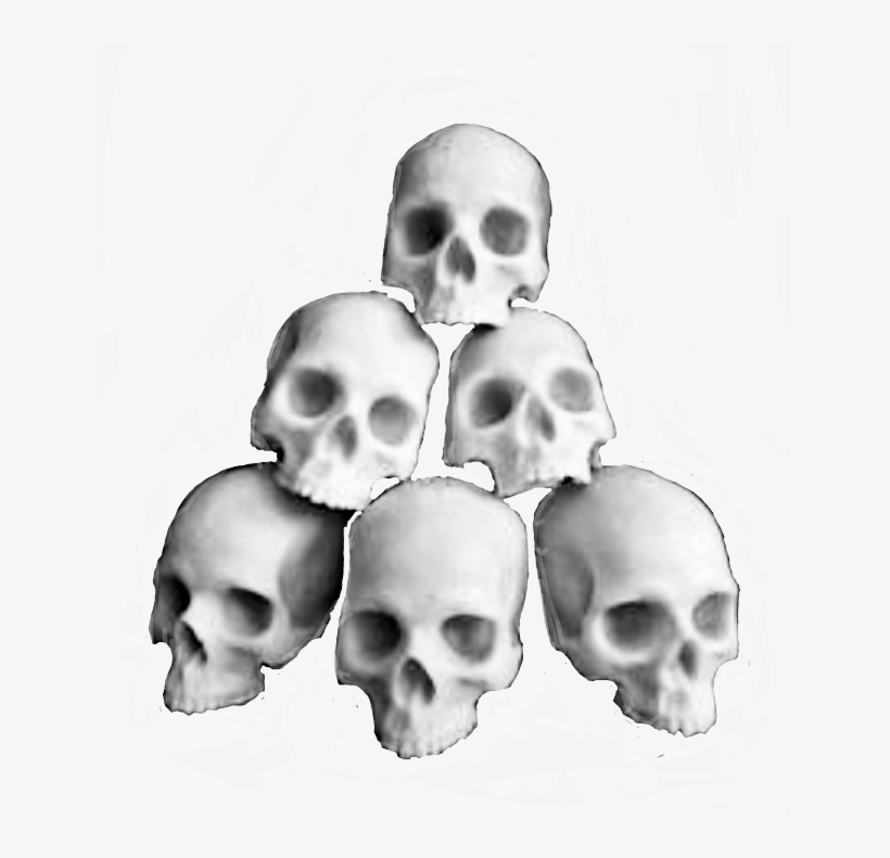 Skulls Pile Halloween Cementery - Skull, transparent png download