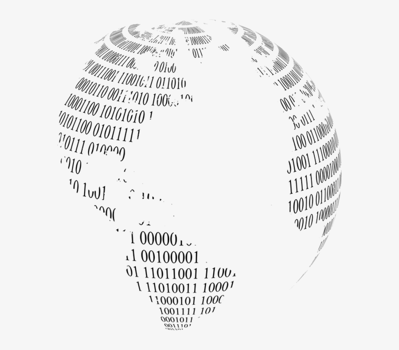 Binary Globe Png, transparent png download