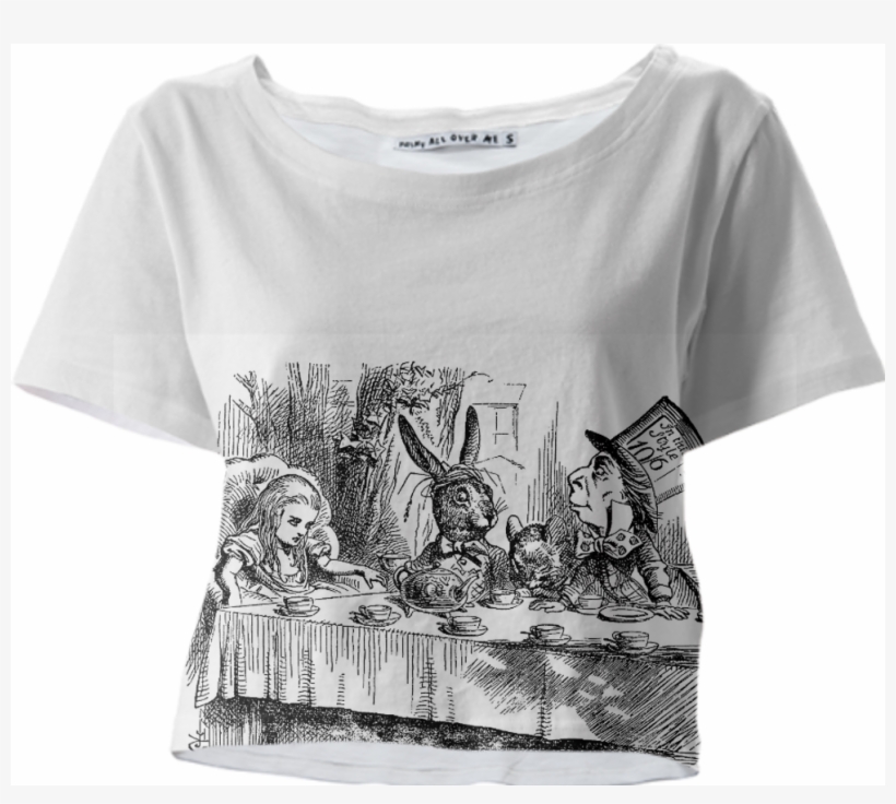 Shop Vintage Alice In Wonderland Mad Hatter And White - Chapter Book Black And White, transparent png download