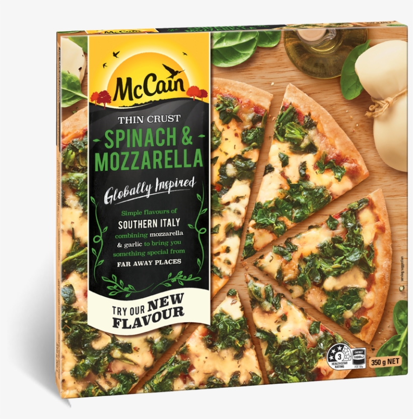 Ultra Thin Spinach And Mozzarella 350g, transparent png download