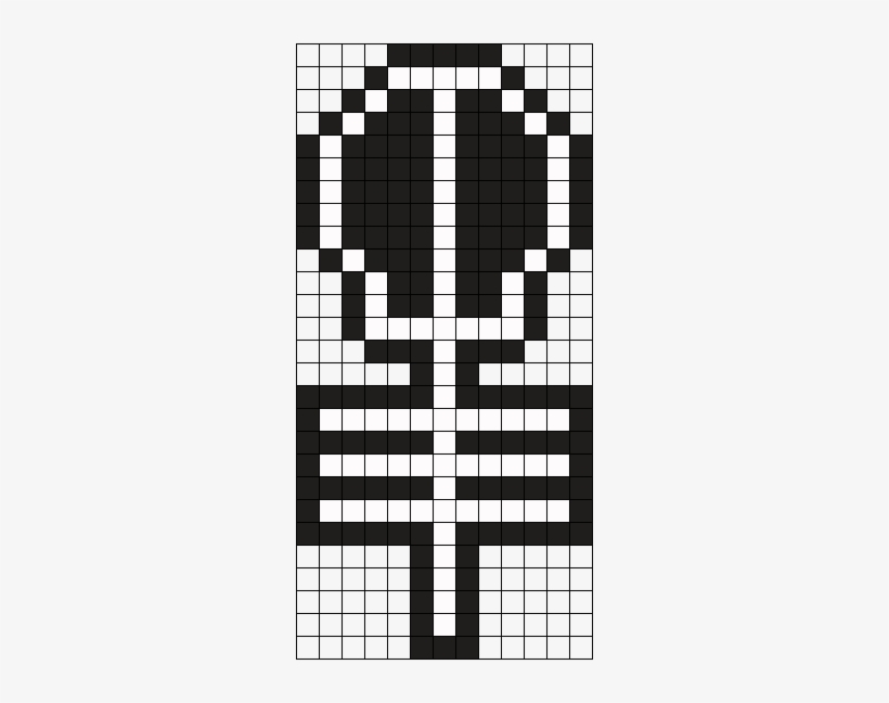 Twenty One Pilots Skeleton Logo Perler Bead Pattern - Twenty One Pilots Pixel Art, transparent png download