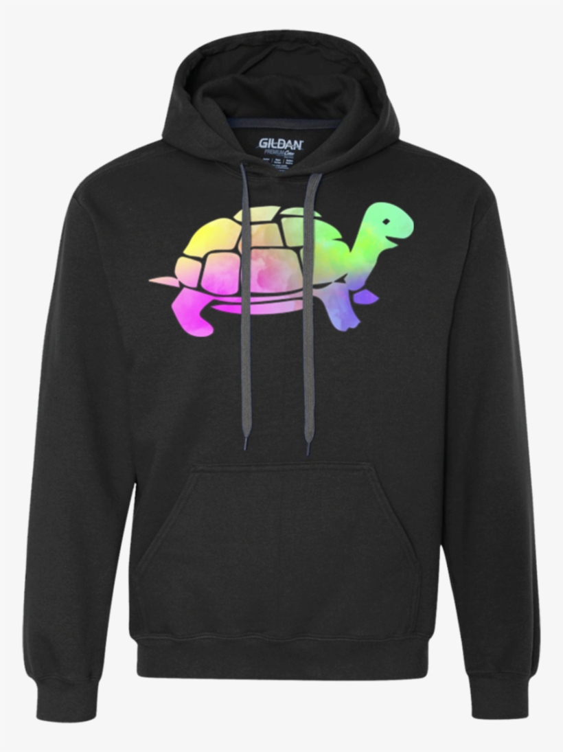 Colorful Turtle Farmer Watercolor Art Graphic T-shirt - Free Kodak Black Heavyweight Pullover Fleece Sweatshirt, transparent png download