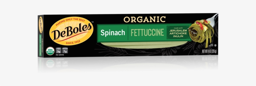 Deboles Organic Spinach Fettuccine, transparent png download