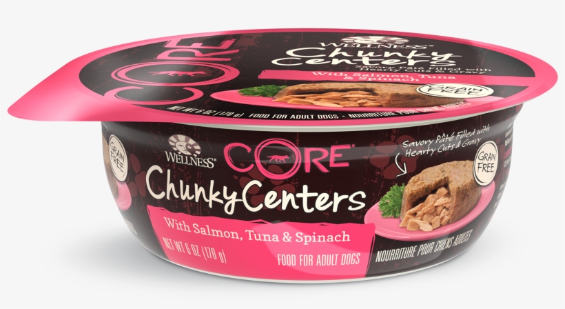Chunky Centers Salmon Tuna Spinach - Wellness Core Chunky Centers Salmon, Tuna And Spinach, transparent png download