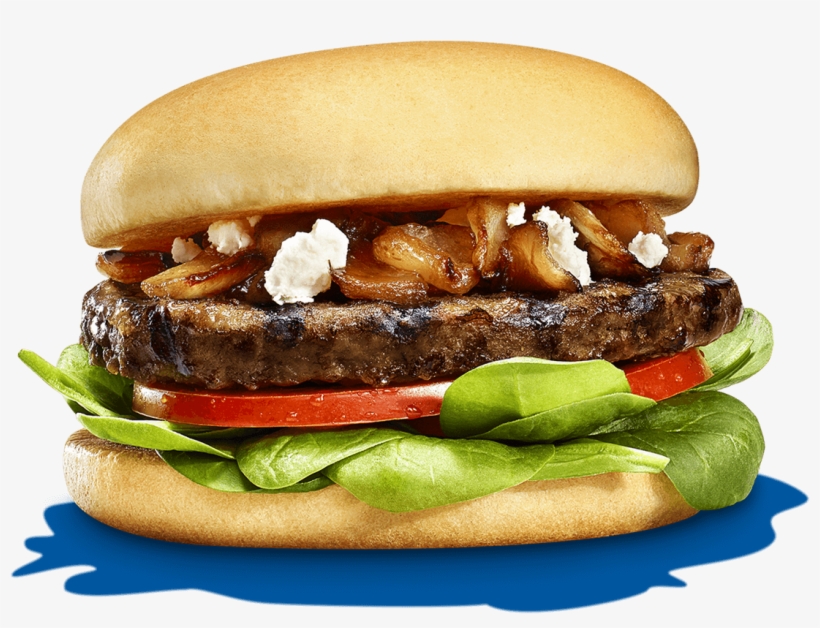 Greek-style Spinach & Onion Burger - Hamburger, transparent png download
