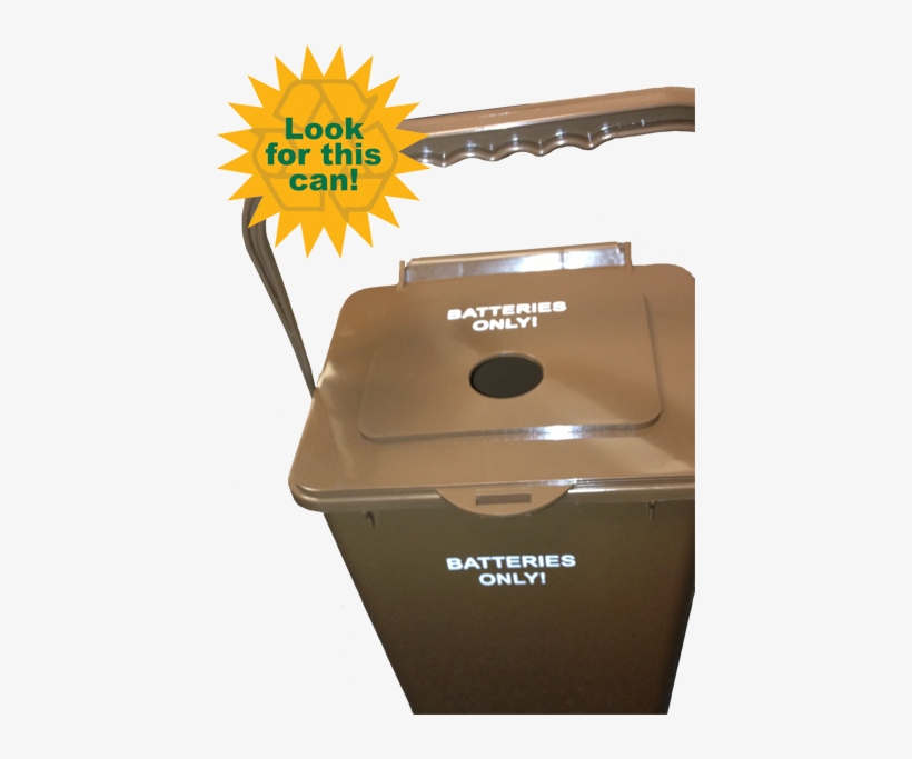 Rocky Sustains Logo Battery Recycling Bin - Benzofuran Derivative, transparent png download