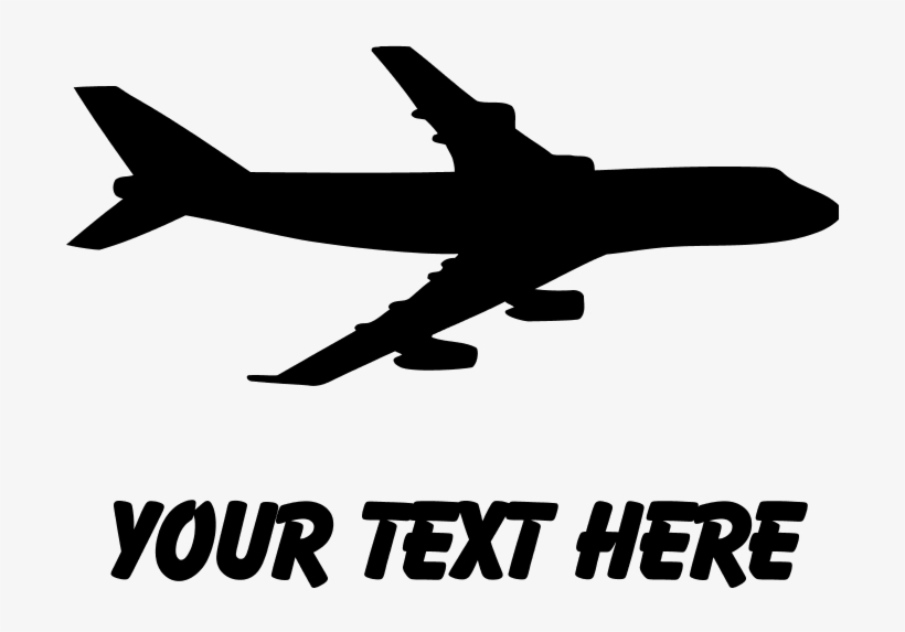 Airplane Silhouette Trucker Hat - Custom Airplane Shower Curtain, transparent png download