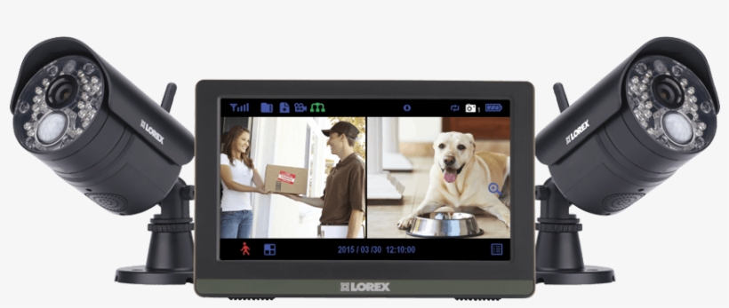 Wireless 720p Touch Screen Video Surveillance System - Lorex Lw2772h Wireless 720p 7-inch Touch Screen Surveillance, transparent png download