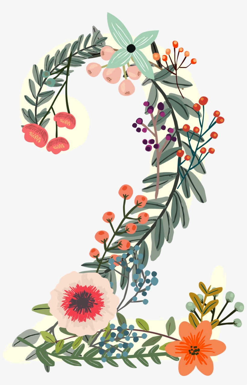Number Flower Digital Data, transparent png download