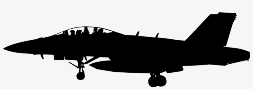 Free Png Figther Plane Side View Silhouette Png Images - Portable Network Graphics, transparent png download