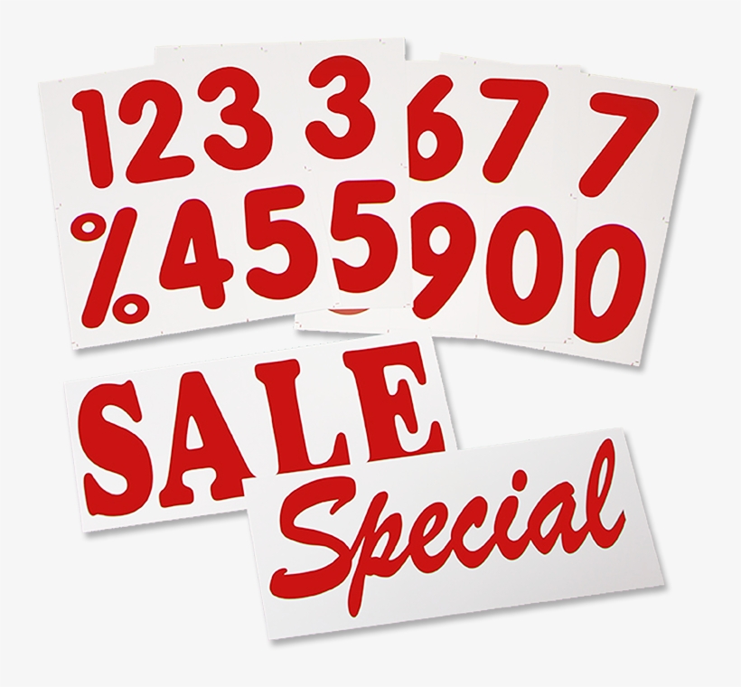 5" Message Board Deluxe Number Kit - Deluxe, Quick-load A-frame Sidewalk Sign, transparent png download