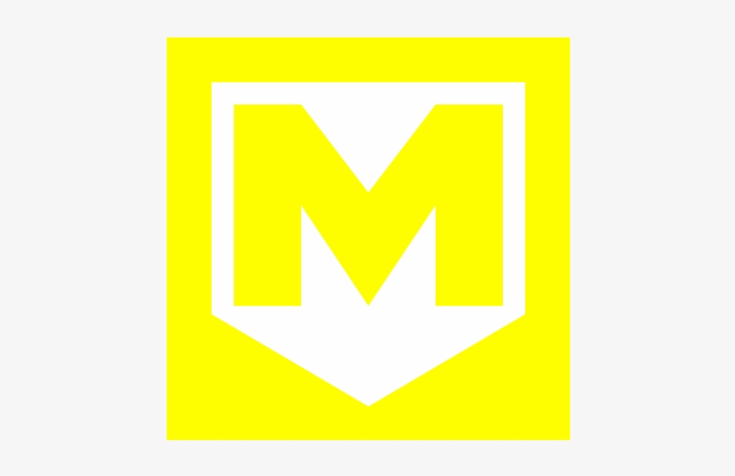 Bkv Metro Logo In The 90s Yellow - 90s, transparent png download