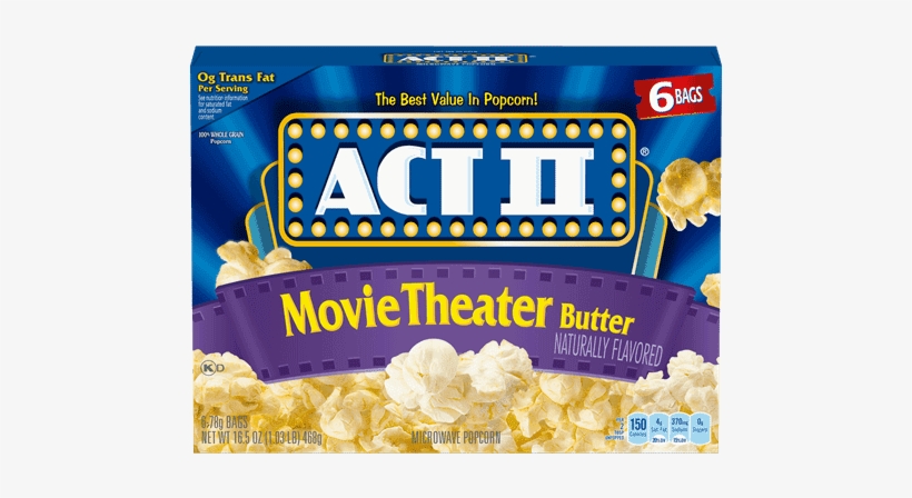 Movie Theater Butter Popcorn - Act Ii Popcorn Movie Theater Butter, transparent png download