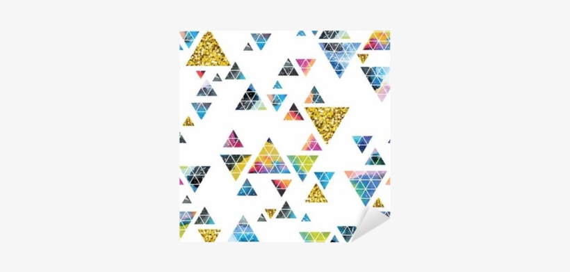 Triangular Space Design - Watercolor Painting, transparent png download