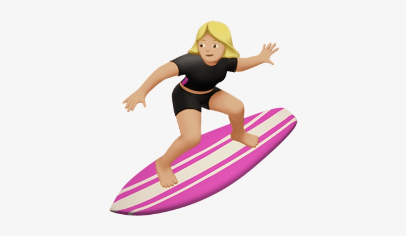 Surfer Emoji, transparent png download