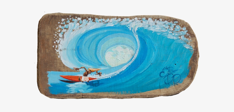 Stylin'" Driftwood Surf Art By Steve Pp - Sea Kayak, transparent png download