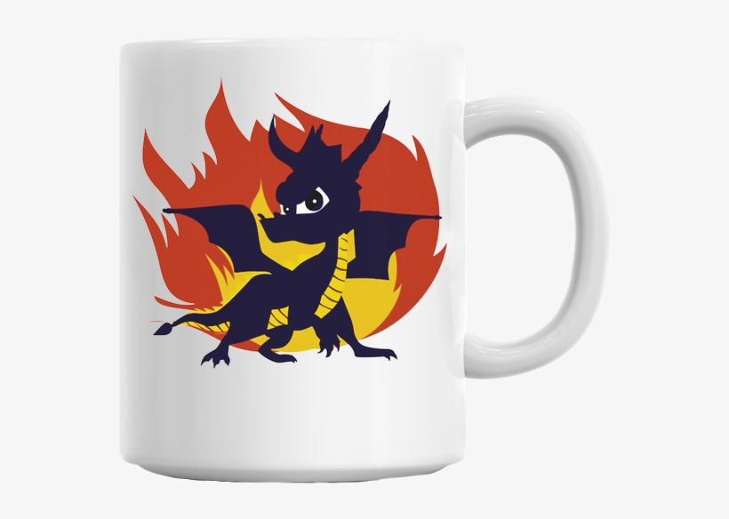Spyro The Dragon Mug - Spyro The Dragon Silhouette, transparent png download