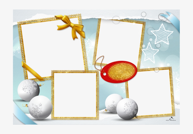 Plantilla Christmas Para La Creación De Foto Libros - Fondo De Navidad En El Cielo, transparent png download