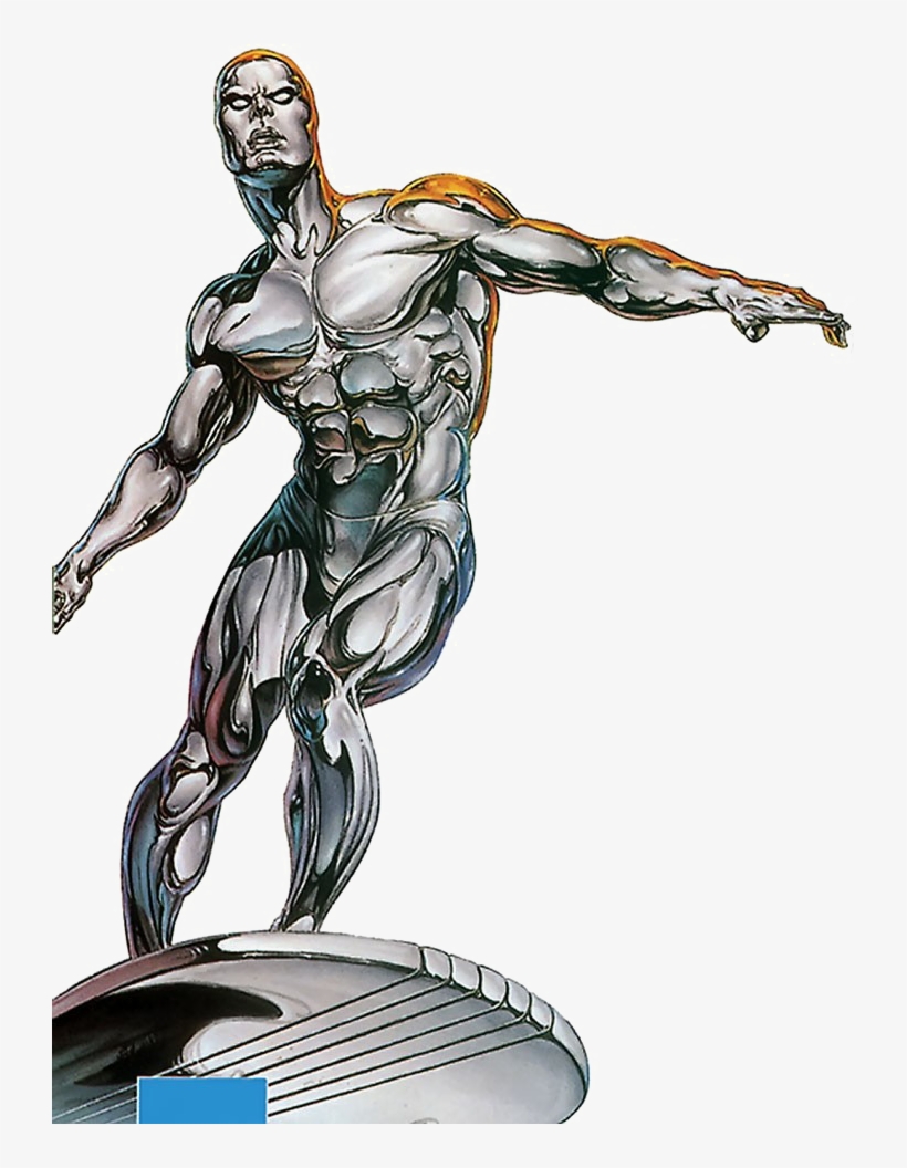 Silver Surfer Free Png Image - Marvel Silver Surfer, transparent png download