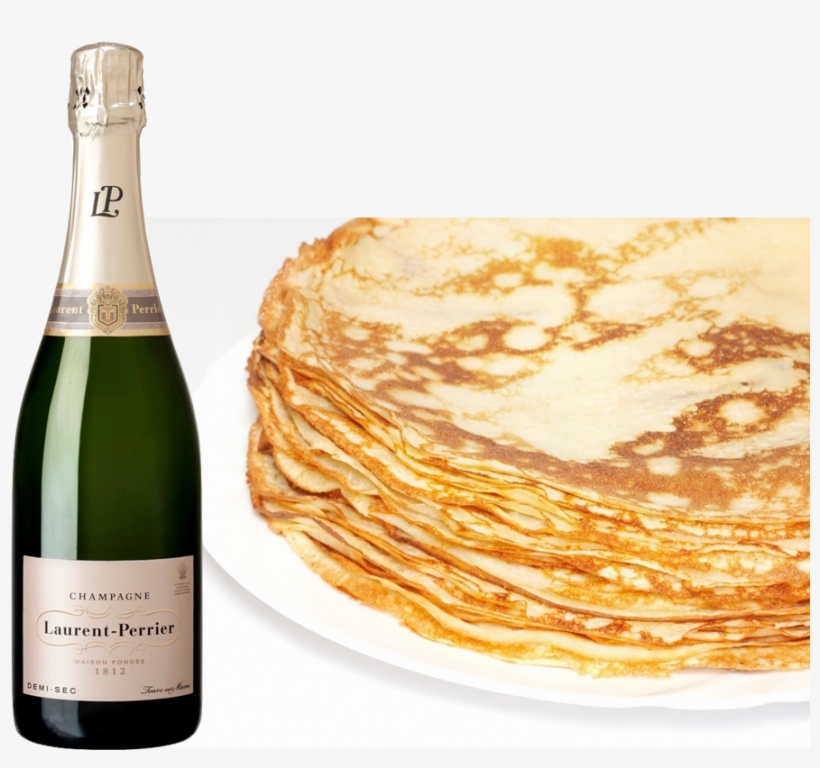 Crepes And Laurent Perrier Demi Sec - ローラン ペリエ ドミ セック, transparent png download