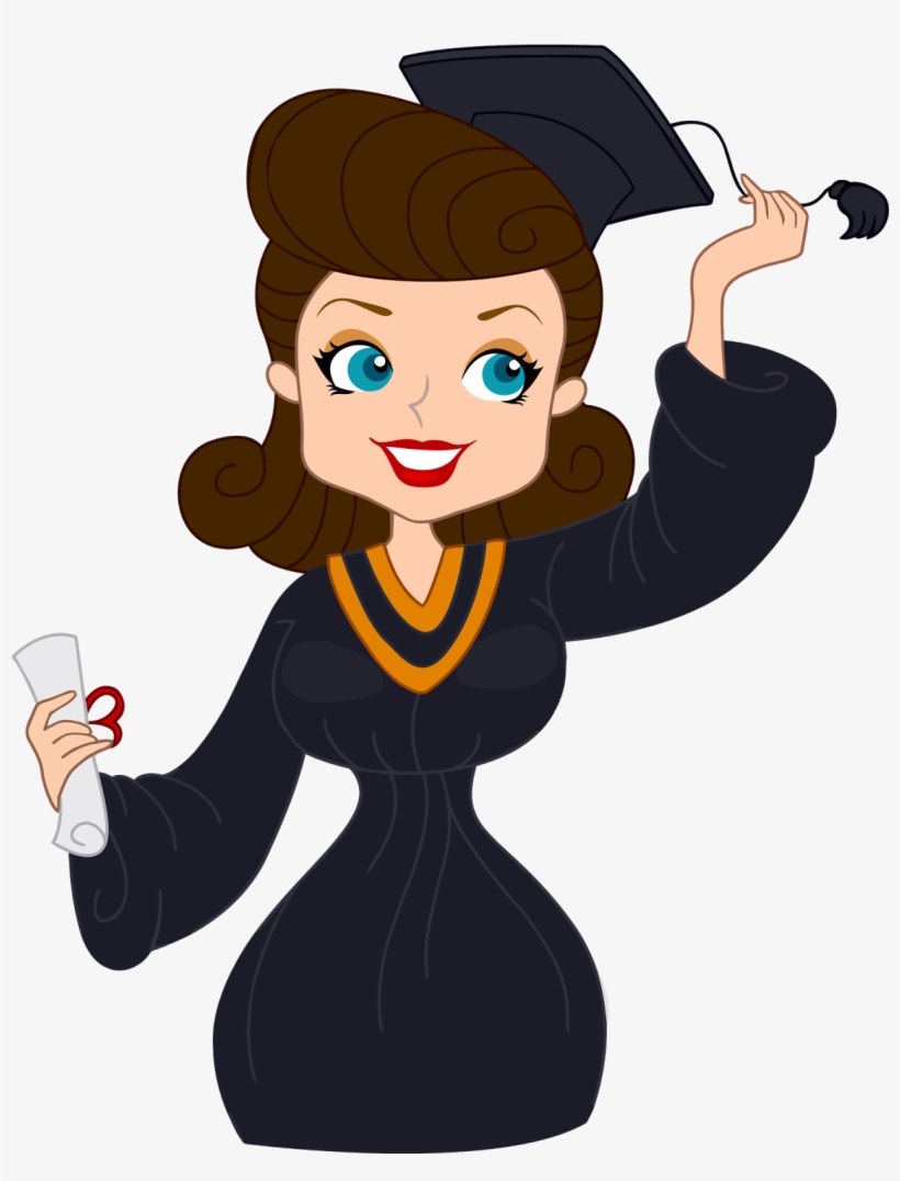 Pin By Shopcups - Graduate Girl Clipart Png, transparent png download