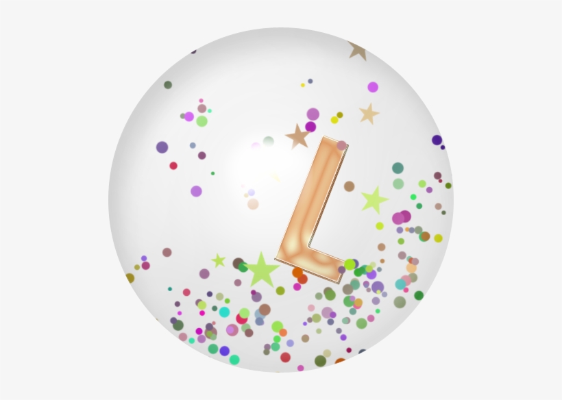 B *✿* Confeti - Letter, transparent png download