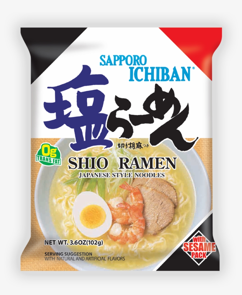 Sapporo Ichiban Shio Ramen - Sapporo Ichiban Shio Ramen - 3.6 Oz, transparent png download