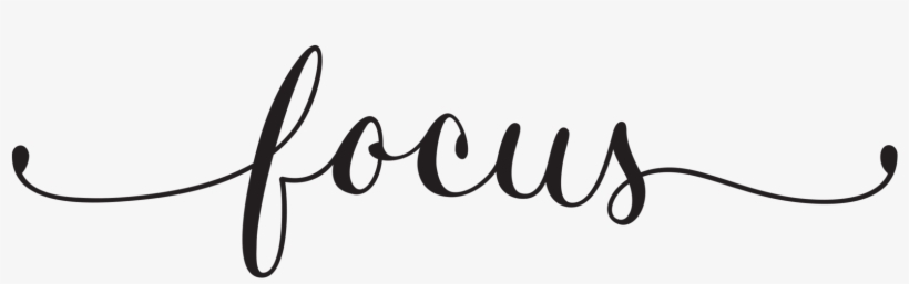 Just Focus - Focus Typography, transparent png download