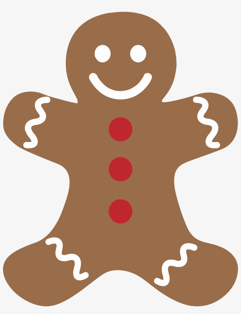 Pencil And In Color - Gingerbread Man Clipart Png, transparent png download