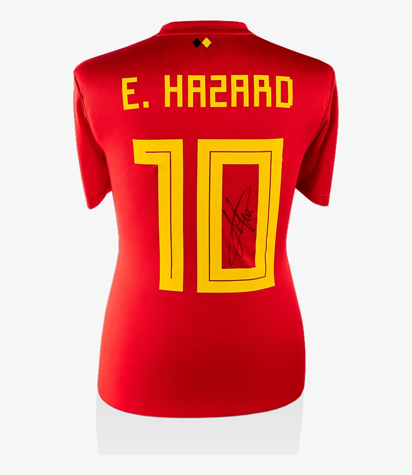 Eden Hazard Signed Belgium Shirt Matt Hardy Photography - Eden Hazard Shirt Belgium, transparent png download