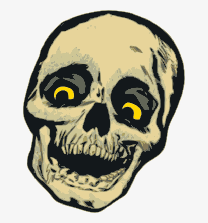 Cackling Skull Clip Free Library - Creepin' It Real Scary Creepy T-shirt, transparent png download