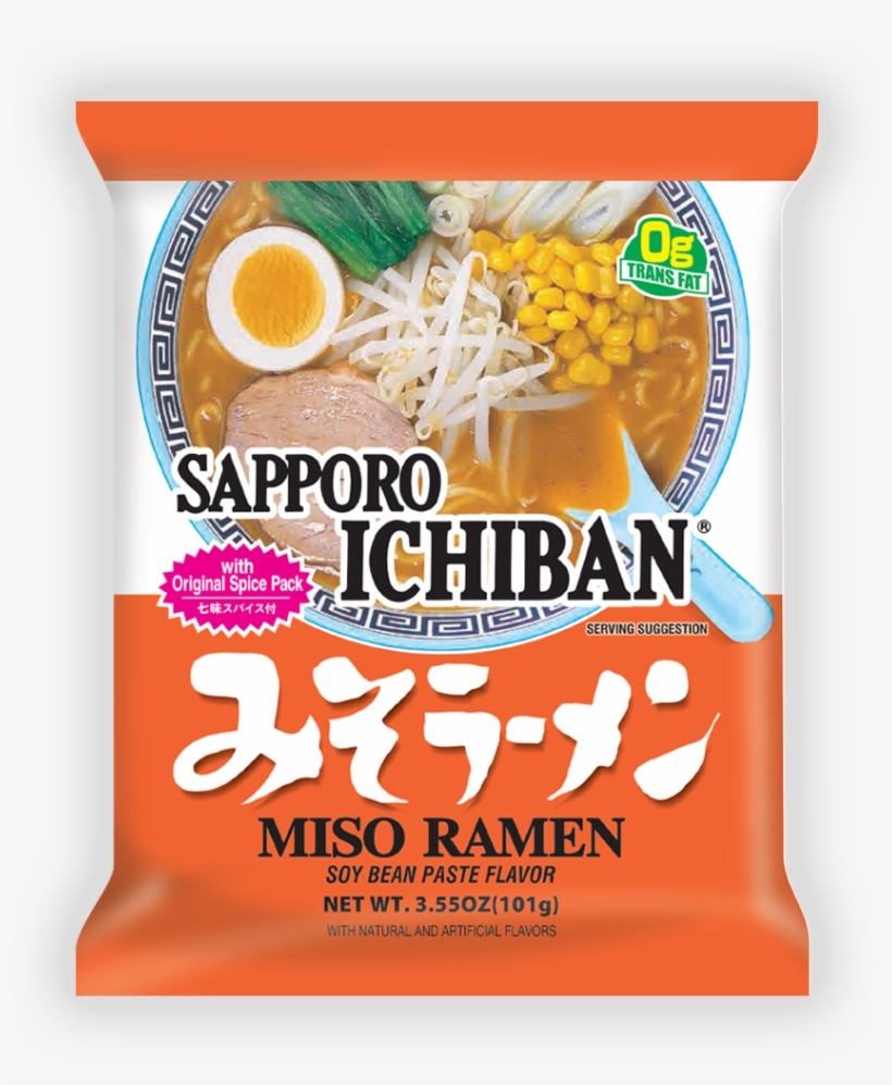 Sapporo Ichiban Miso Ramen, transparent png download