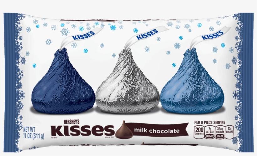 Celebrate The Season With Holiday Hershey's Kisses - Hersheys Kisses Milk Chocolate - 11 Oz, transparent png download