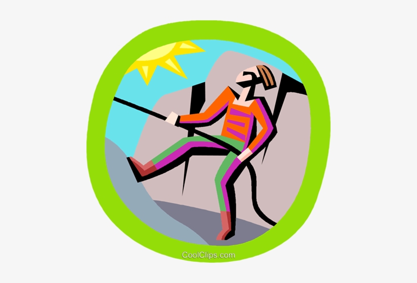 Rock Climbing Royalty Free Vector Clip Art Illustration, transparent png download