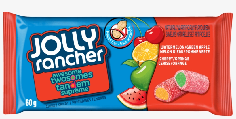 Jolly Rancher Awesome Twosomes Candy - Jolly Rancher Crunch 'n Chew Candy, Original Flavors, transparent png download