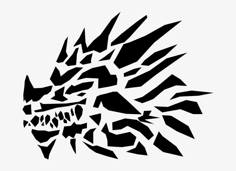 Drawn Dragon Graffiti - Stencil, transparent png download