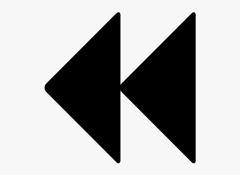 Backward Font Awesome - Flechas Reproductor Png, transparent png download