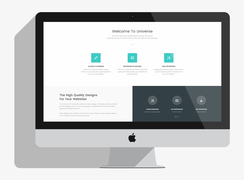 Imac Flat Mockup, transparent png download