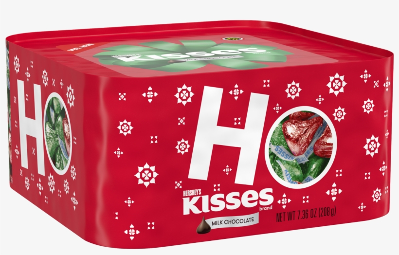 Hershey's Kisses Milk Chocolates Holiday Gift Cube - Holiday, transparent png download