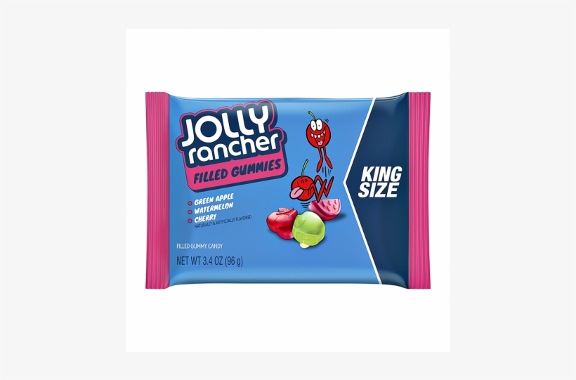 Jolly Rancher Filled Gummies King Size - Hershey Foods Jolly Rancher Filled Gummies Green Apple, transparent png download