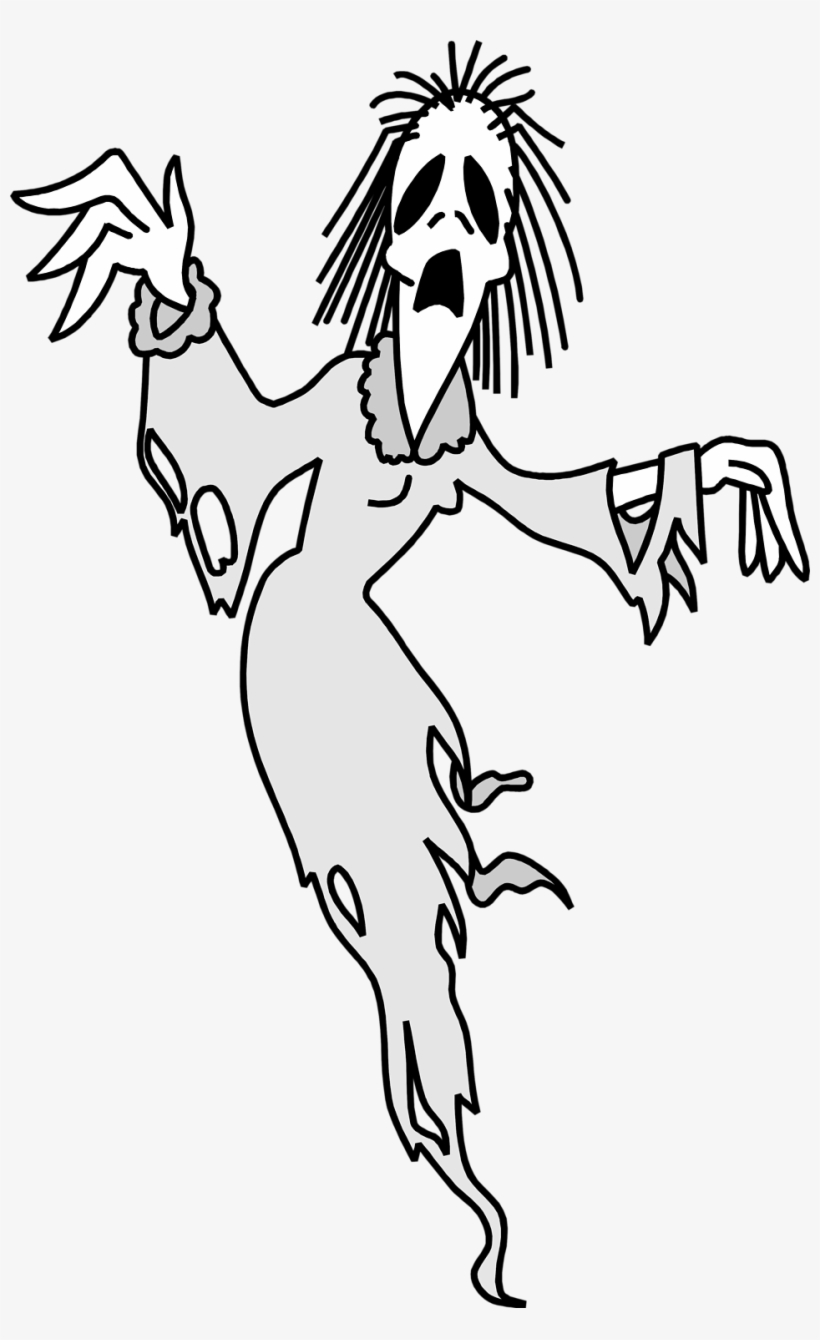 Picture Transparent Stock Ghost Clipart Free - Free Woman Ghost, transparent png download