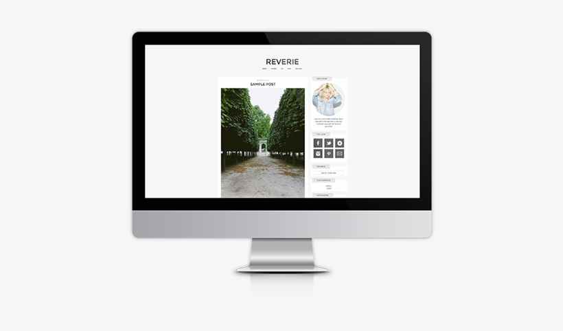 Mockup Reverie Imac - Led-backlit Lcd Display, transparent png download