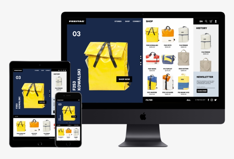 Imac Psd Mockup Template Freitag 3 - Portable Network Graphics, transparent png download