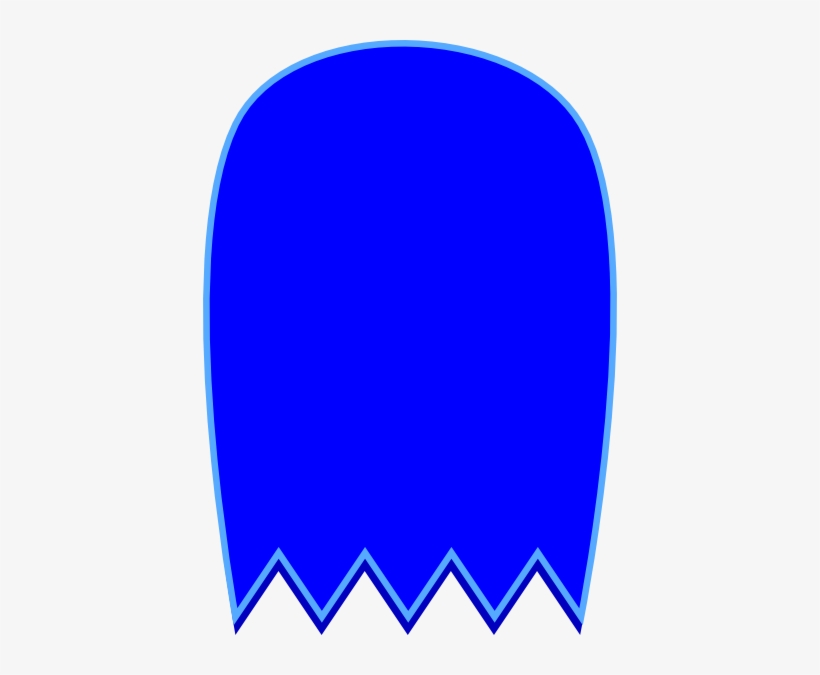 Blue Pacman Ghost Svg Clip Arts 414 X 595 Px, transparent png download