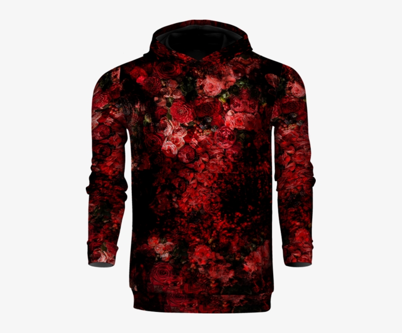 Dark Blooms Hoodie - Hoodie, transparent png download