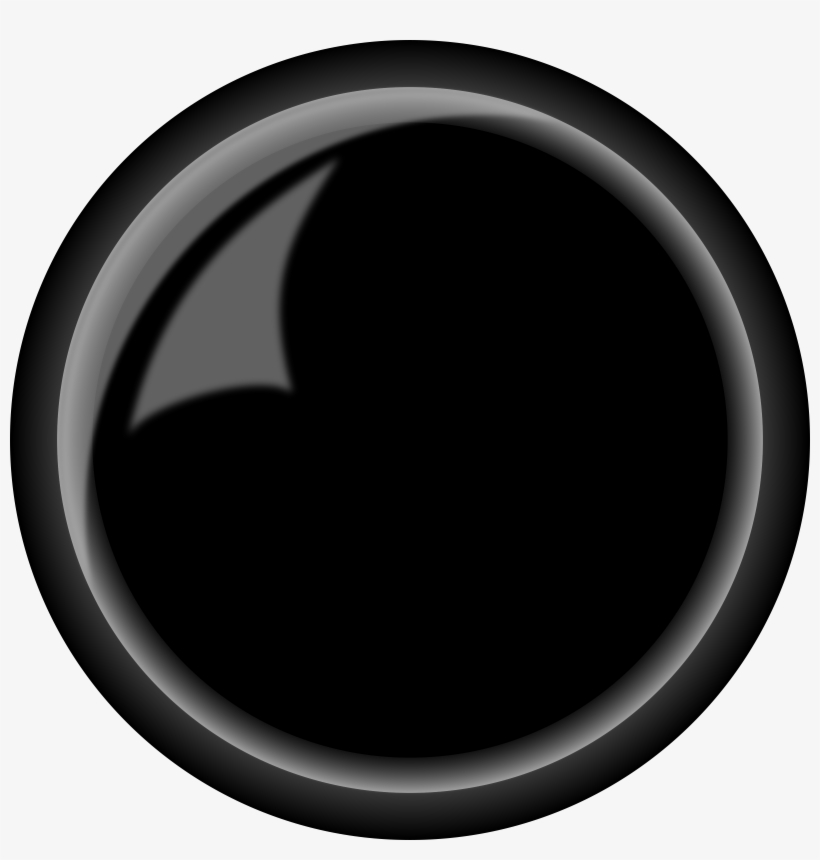 This Free Icons Png Design Of Button, Round Shiny Black, transparent png download