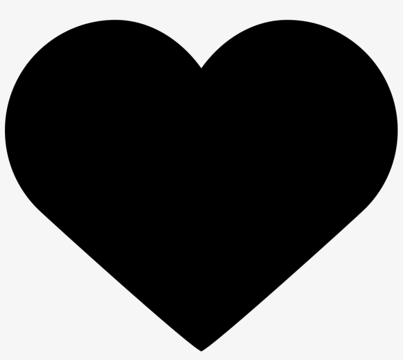 Like Black Heart Button Comments - Imagen De Un Corazon Grande, transparent png download